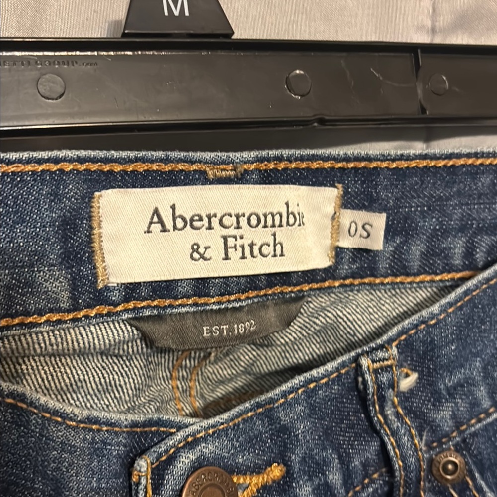Abercrombie & Fitch Blue Flare Wide Leg Jeans - Picture 2 of 7